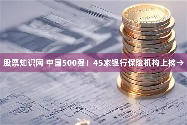 股票知识网 中国500强！45家银行保险机构上榜→